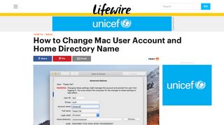How to Change Mac User Account and Home Directory Name - Lifewire