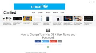 How to Change Your Mac OS X User Name and Password - iClarified