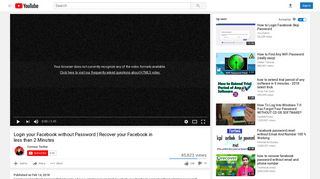 Login your Facebook without Password | Recover your Facebook in ...
