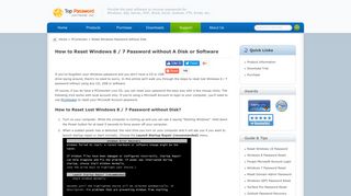 How to Reset Windows 8 / 7 Password without A Disk (CD or USB ...