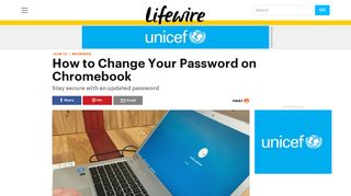 How to Change Your Chromebook Password - Lifewire
