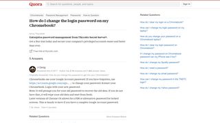 How to change the login password on my Chromebook - Quora