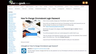 How To Change Chromebook Login Password | The Fake Geek