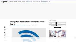 How to Change Your Router Password - Wi-Fi - LAPTOP Magazine