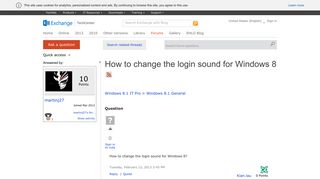 How to change the login sound for Windows 8 - Microsoft
