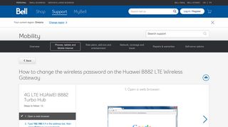 How to change the wireless password on the Huawei B882 LTE ...