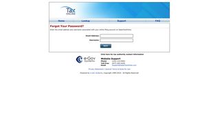 SalesTaxOnline - Forgot Your Password?