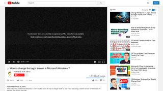 How to change the logon screen in Microsoft Windows 7 - YouTube