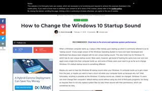 How to Change the Windows 10 Startup Sound - Appuals.com