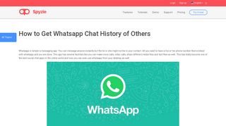 How to Get Whatsapp Chat History of Others - Spyzie