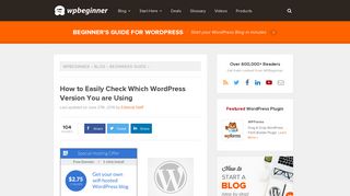 How to Easily Check Which WordPress Version You are Using