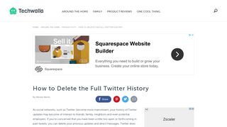 How to Delete the Full Twitter History | Techwalla.com