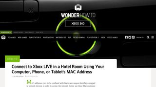 How to Connect to Xbox LIVE in a Hotel Room Using Your Computer ...