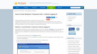 How to Crack Windows 7 Password with / without Logging In