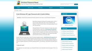 Crack Windows XP Login Password with 2 Useful Utilities