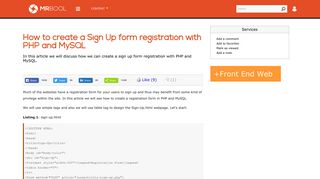 PHP Login: How to create a Registration Page with PHP and MySQL