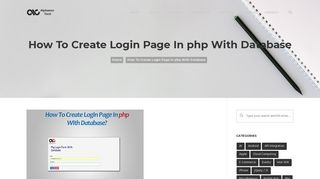 How To Create Login Page In php With Database | Step by Step Guide