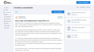 User Login and Registration using Files in C | CrazyEngineers