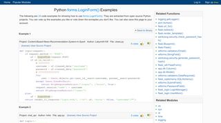 forms.LoginForm Python Example - Program Creek