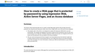 How to create a Web page that is protected by password by using ...