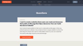 I want to create a website where users can create and showcase ...