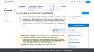 how to create a dynamic login page - Stack Overflow