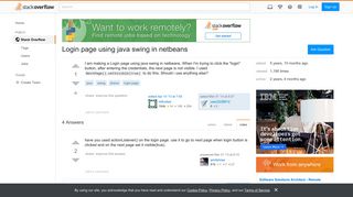 Login page using java swing in netbeans - Stack Overflow
