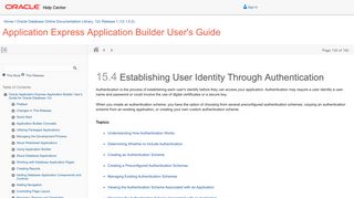 Establishing User Identity Through Authentication - Oracle Docs