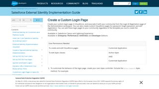 Create a Custom Login Page | Salesforce External Identity ...