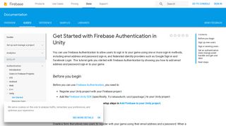 Get Started with Firebase Authentication in Unity | Firebase