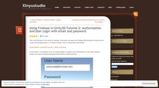 Using Firebase in Unity3D Tutorial 2: Authorization and User Login ...