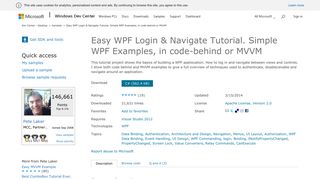 Windows Easy WPF Login & Navigate Tutorial. Simple WPF Examples ...