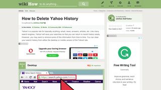 How to Delete Yahoo History: 14 Steps (with Pictures) - wikiHow