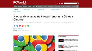 How to clear unwanted autofill entries in Google Chrome | PCWorld