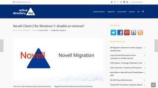 Novell Client 2 for Windows 7: disable or remove? - Active Directory FAQ