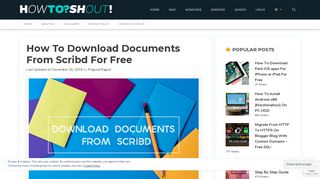 How To Download Documents From Scribd For Free - HowToShout