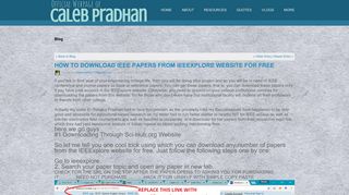 How To Download IEEE Papers From IEEEXPLORE ... - Caleb Pradhan