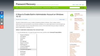 4 Ways to Enable Built-in Administrator Account on Windows 10 / 8 ...