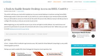 5 Tools to Enable Remote Desktop Access on RHEL/CentOS 7