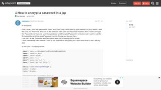 How to encrypt a password in a jsp - Get Started - The SitePoint Forums
