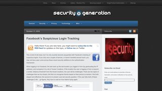 Facebook's Suspicious Login Tracking | Security Generation