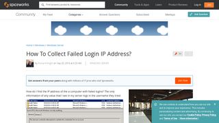 How To Collect Failed Login IP Address? - Windows Server ...