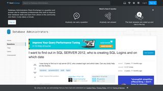 I want to find out in SQL SERVER 2012, who is creating SQL Logins ...