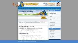 How to Reset WordPress Password « HostGator.com Support Portal