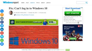 Fix: Can't log in to Windows 10 - Windows Report