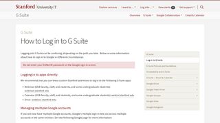 How to Log in to G Suite | University IT