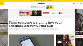 Think someone is signing into your Facebook account? Find out! | iMore