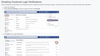Disabling Facebook Login Notifications - Nuance