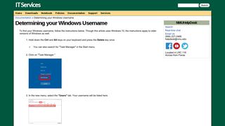 Determining your Windows Username | IT Services - NMU