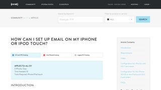 How can I set up email on my iPhone or iPod Touch? - Media Temple